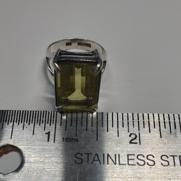 Lori Bonn Citrine Gemstone Sterling Silver Ring, Size 8 - Picture 9 of 10